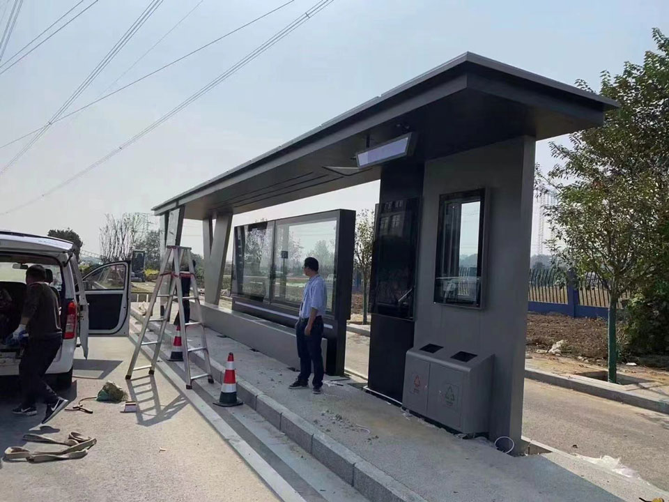 候車(che)亭安(an)裝(zhuang)圖 候車(che)亭安(an)裝(zhuang)圖